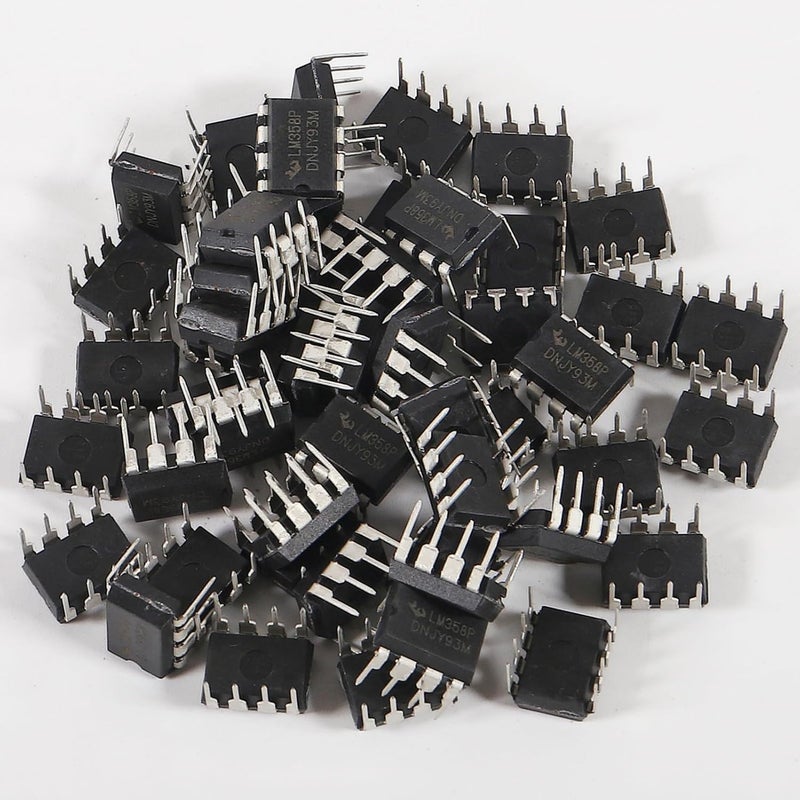 DORHEA 50Pcs LM358P Operational Amplifier IC Om-Amp DIP-8 with Machined Contact Pins LM358 IC Dual Operational Amplifier Integrated Circuit for Sensor Signal Processing, Signal Conditioning - Image 5